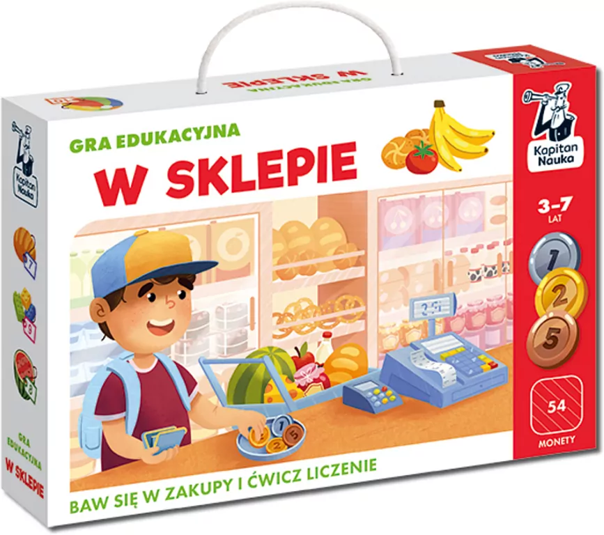 W sklepie. Gra edukacyjna. Kapitan Nauka - tantis.pl