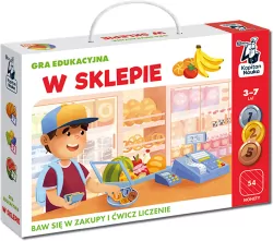 W sklepie. Gra edukacyjna. Kapitan Nauka