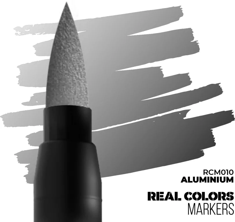 AK Interactive: Real Colors Markers - RCM010 - Aluminium - tantis.pl