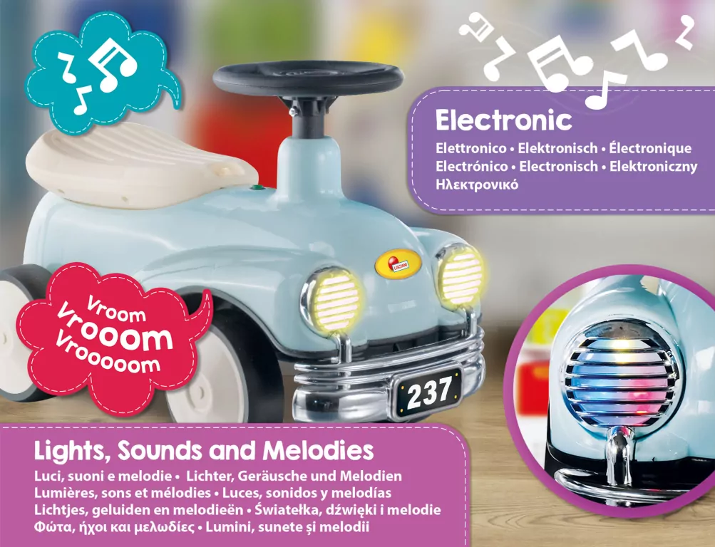 Jeździk vintage z grami. Carotina - tantis.pl