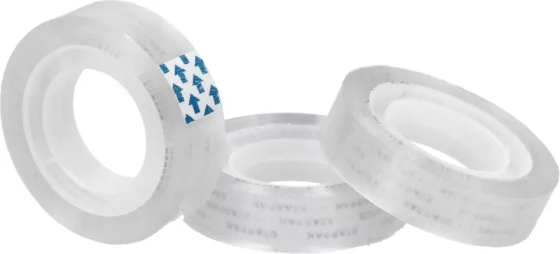 Taśma klejąca 12mm/20m 12 sztuk - tantis.pl