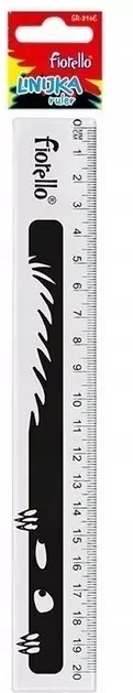 Linijka plastikowa 20cm FIORELLO - tantis.pl