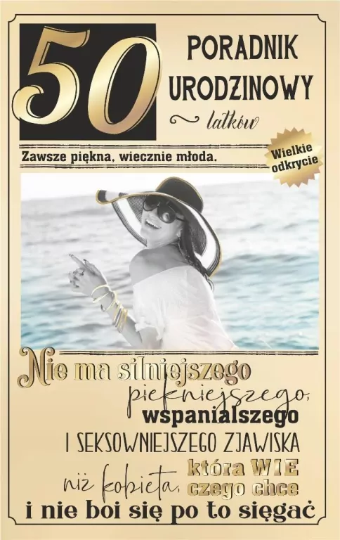 Kartka okolicznościowa Urodziny 50 - tantis.pl