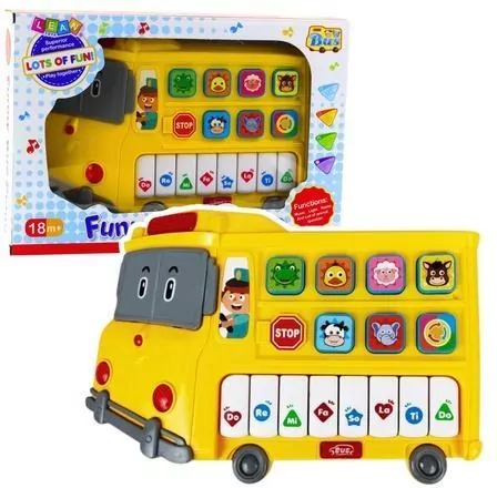 Pianinko edukacyjne Autobus żółty - tantis.pl