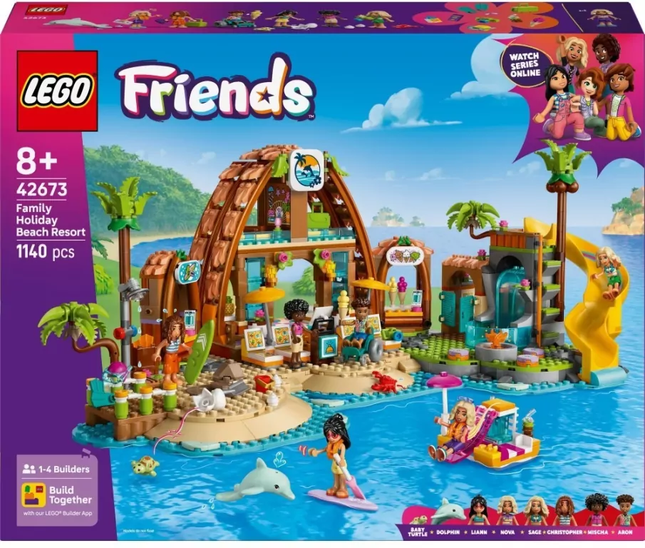 LEGO® Friends. Rodzinne wakacje na plaży 42673 - tantis.pl