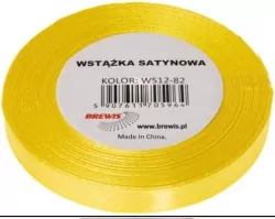 Wstążka satynowa kanarkowy 12mm x 32m