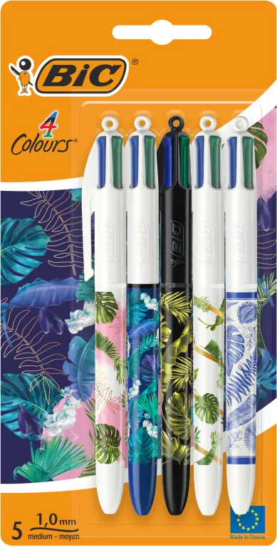BIC 4 Colours Message Botanical blister - tantis.pl