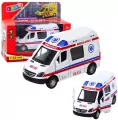 Karetka ambulans metalowy z napędem Pull Back - tantis.pl