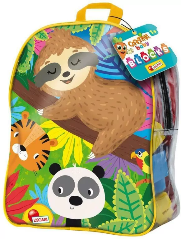 Carotina Baby. Klocki w plecaczku, 45 sztuk - tantis.pl