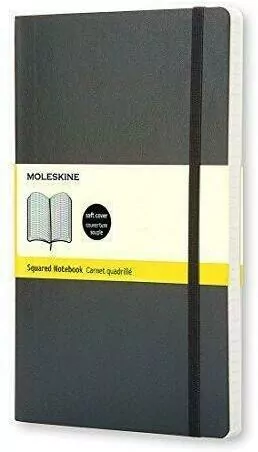 Notes Classic 13x21 kratka - czarny MOLESKINE - tantis.pl