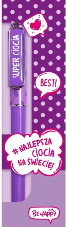 Długopis Pop Art - Super Ciocia - tantis.pl
