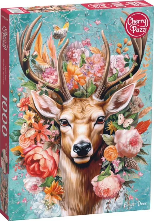 Puzzle 1000. CherryPazzi Flower Deer 30752 - tantis.pl