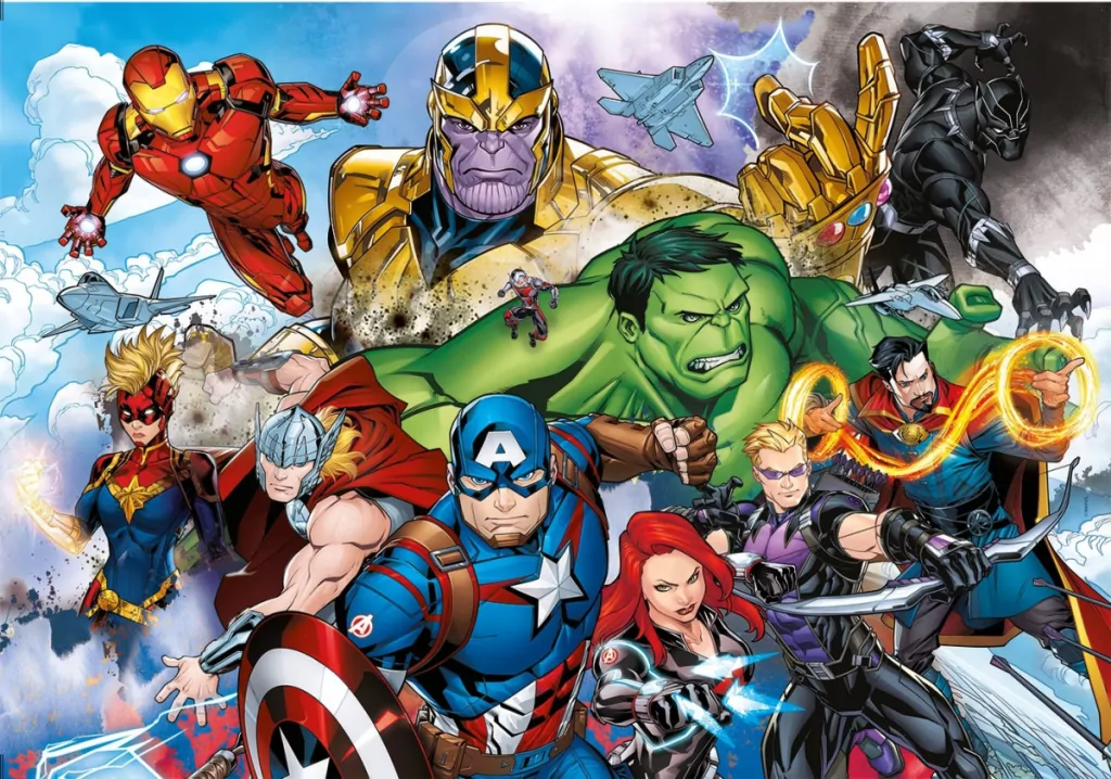 Puzzle 104 Super Kolor Avengers - tantis.pl