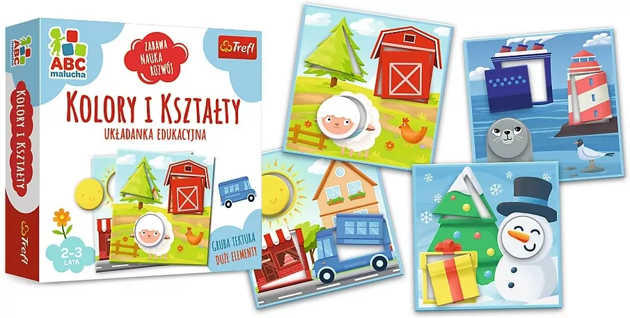 Kolory i kształty. Układanka edukacyjna - tantis.pl