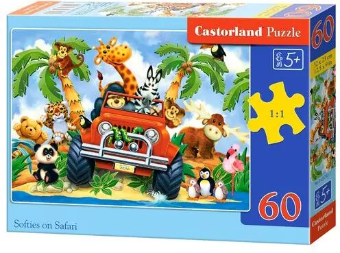 Puzzle 60. Softies on Safari B-06793 - tantis.pl