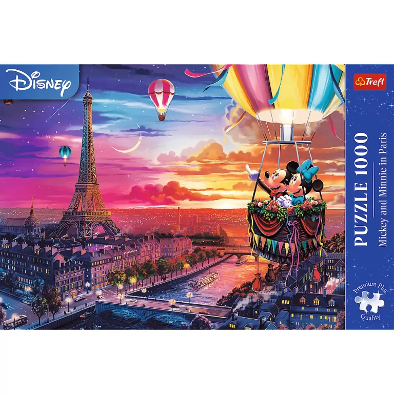 Mickey i Minnie w Paryżu. Puzzle 1000. Trefl - tantis.pl
