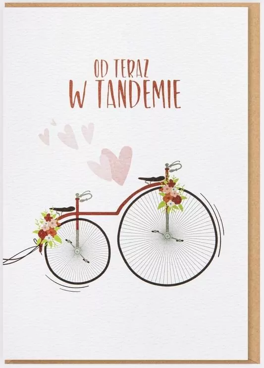 Karnet Ślub - Od teraz w tandemie - tantis.pl