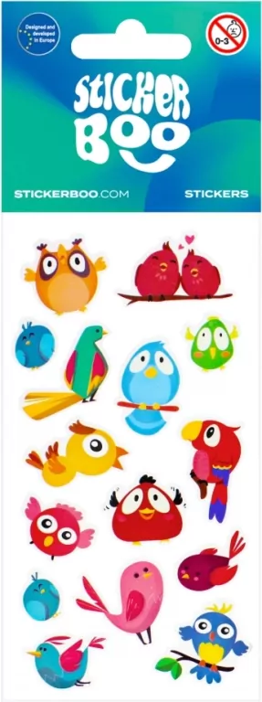 Naklejki Sticker BOO Ptaszki 1 mix - tantis.pl