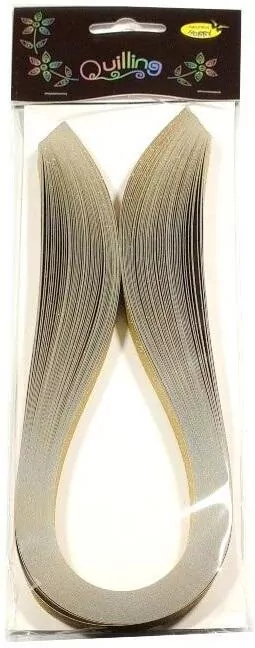Paski do quillingu 10mmx50cm brokatowe, złote - tantis.pl