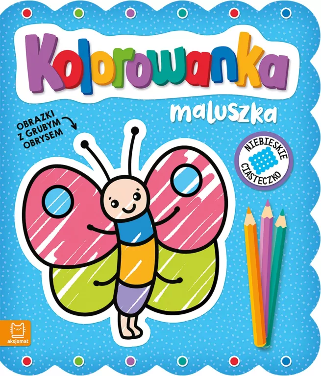 Kolorowanka maluszka. Niebieskie ciasteczko - tantis.pl