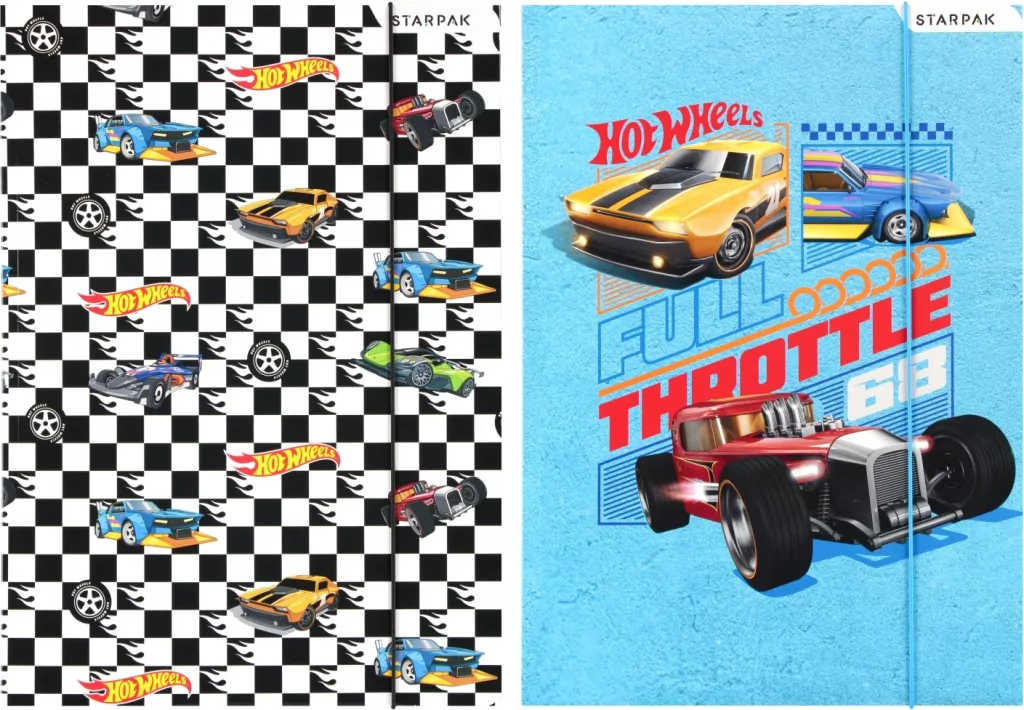 Teczka z gumką A4 Hot Wheels mix - tantis.pl