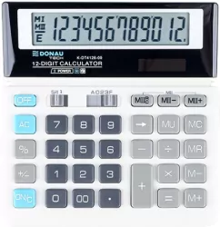 Kalkulator biurowy 12 cyfr. biały DONAU