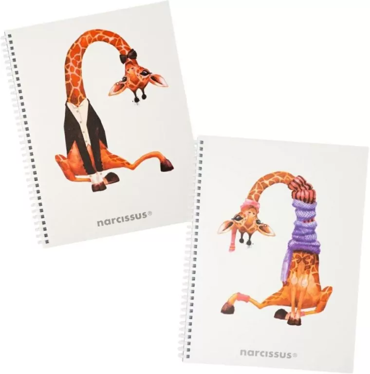 Kołonotatnik Swing Żyrafa. A4/80K kratka. 3 sztuki - tantis.pl