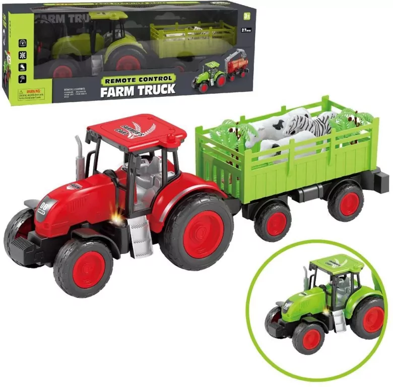 Traktor z przyczepą R/C światło - tantis.pl