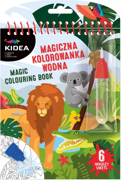 Magiczna kolorowanka wodna. Zwierzęta - tantis.pl