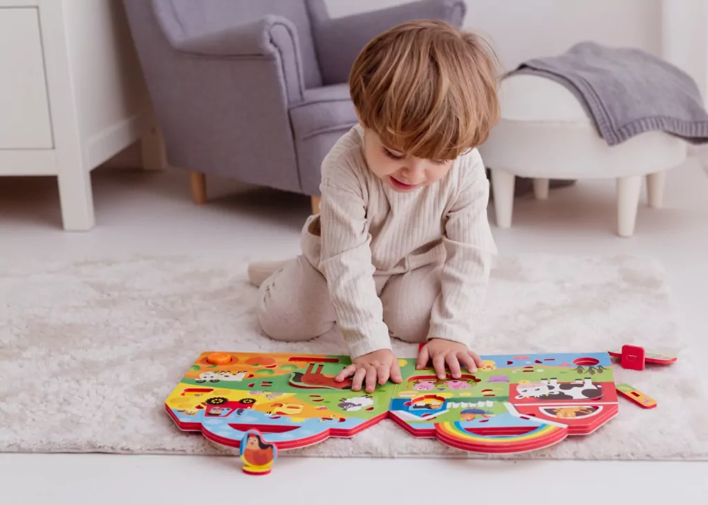 Puzzle 3D. Dźwięki wokół nas. Farma - tantis.pl