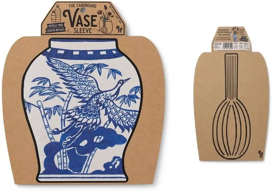 Wazon - kartonowy rękaw - Blue & White Oriental - tantis.pl