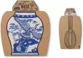 Wazon - kartonowy rękaw - Blue & White Oriental - tantis.pl