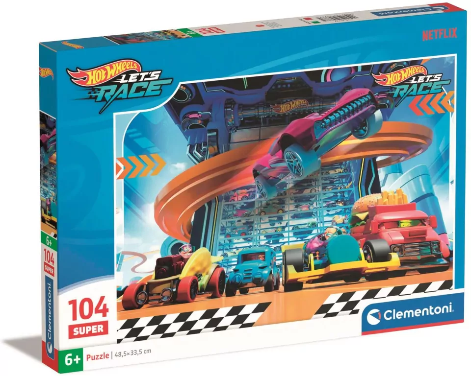 Puzzle 104  Hot Wheels Super Kolor - tantis.pl