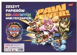 Zeszyt papierów kolorowych nabłyszczanych A4/10 Psi Patrol - tantis.pl