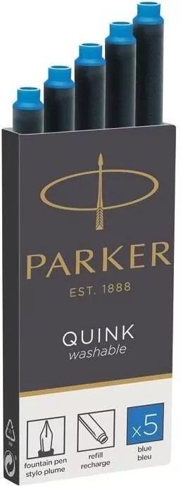 Naboje z atramentem zmywalne. Quink niebieskie - tantis.pl