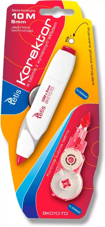 Korektor w taśmie z wymiennym wkładem BK010-TD - tantis.pl
