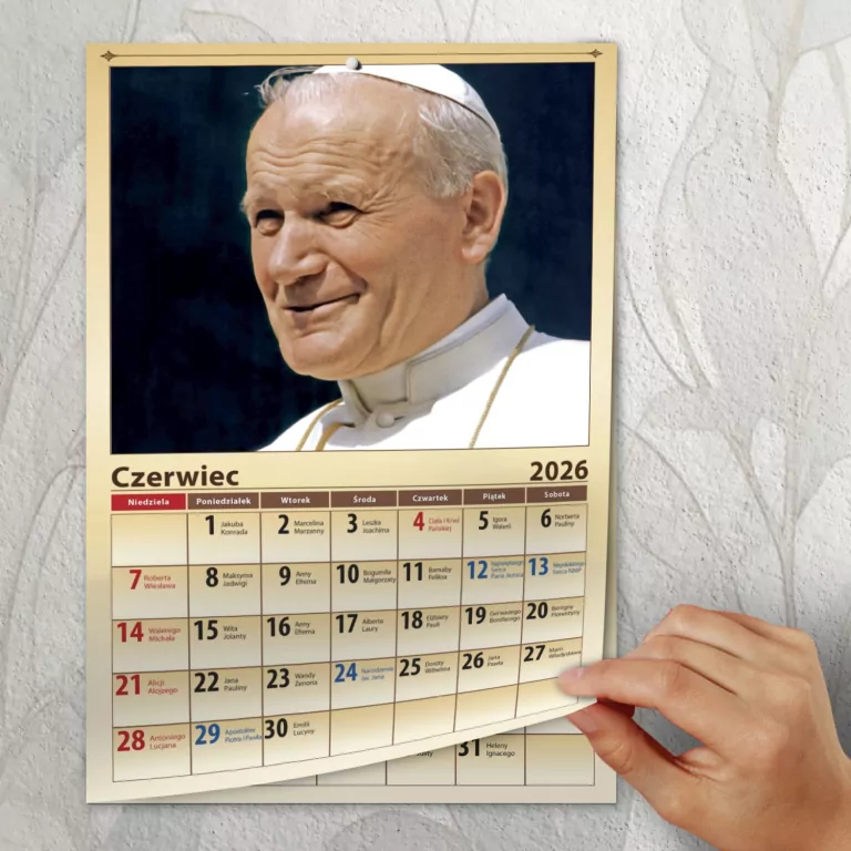 Kalendarz Papieski 2026. A4 Wieloplanszowy - tantis.pl