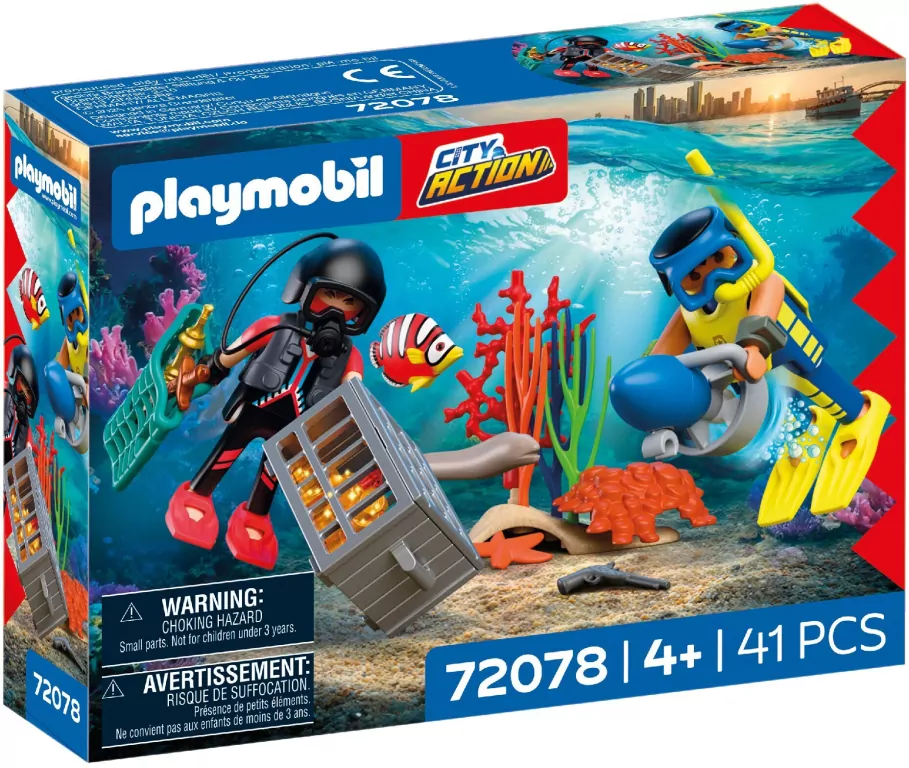 Playmobil Nurek policyjny ze skarbem 72078 - tantis.pl