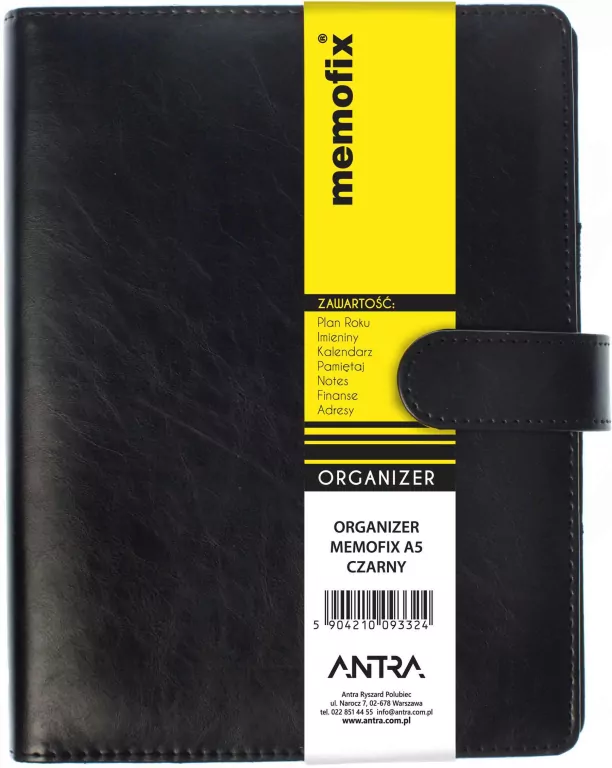 Organizer Memofix 2026 A5. Czarny - tantis.pl