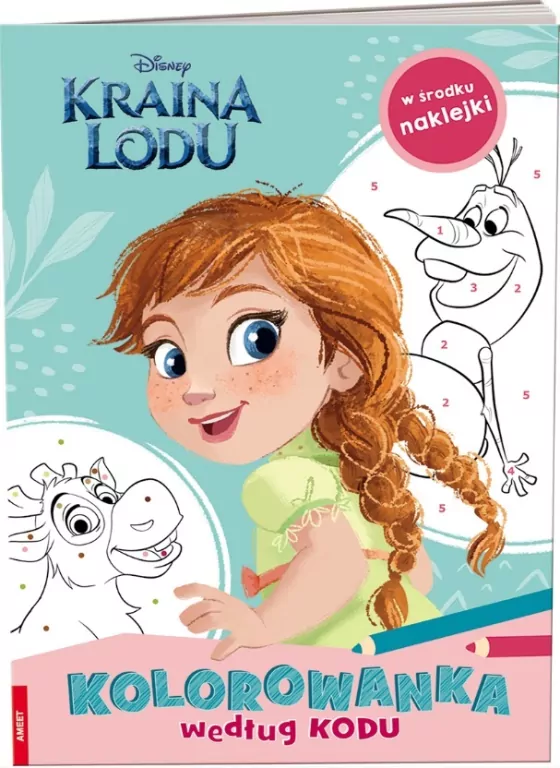 Kraina lodu. Kolorowanka według kodu - tantis.pl