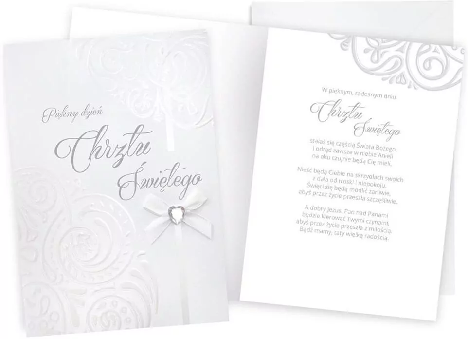 Karnet okolicznościowy. Chrzest. Kukartka - tantis.pl