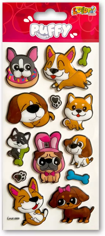 Naklejki puffy Dogs - tantis.pl