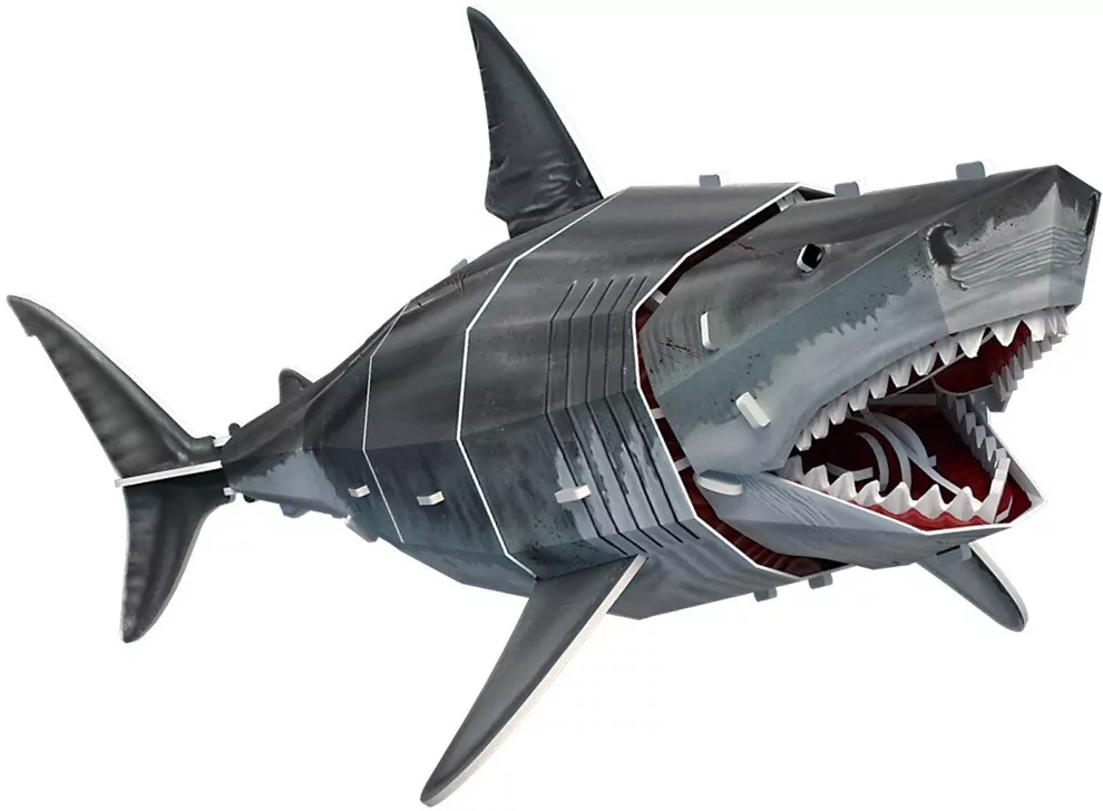 Puzzle 3D National Geographic. Żarłacz Biały - tantis.pl