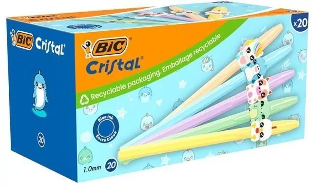 Długopis Cristal Figurine 1mm niebieski (20szt)BIC - tantis.pl