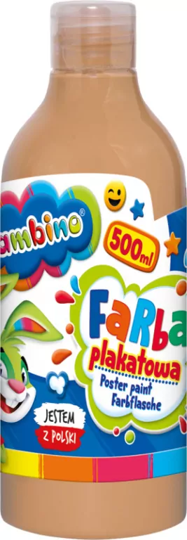 Farba plakatowa cielista 500ml BAMBINO - tantis.pl
