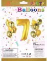 Zestaw balonów, cyfra "7", wys. 30-60cm, 16 szt.  BSC-538-7 - tantis.pl