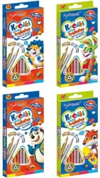 Kredki szkolne trójkątne Bambino. 12 kolorów