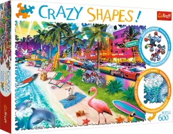 Puzzle 600. Crazy Shapes! Plaża w Miami