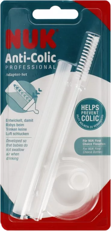 NUK. Zestaw z adapterem do butelki. Anti-Colin - tantis.pl