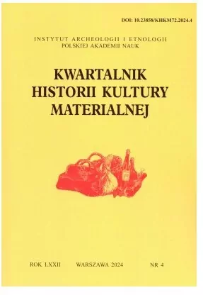 Kwartalnik Historii Klultury Materialnej 72//4 2024 - tantis.pl